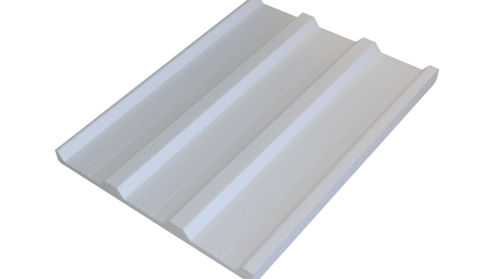 Styrofoam Under Trapozoid Board